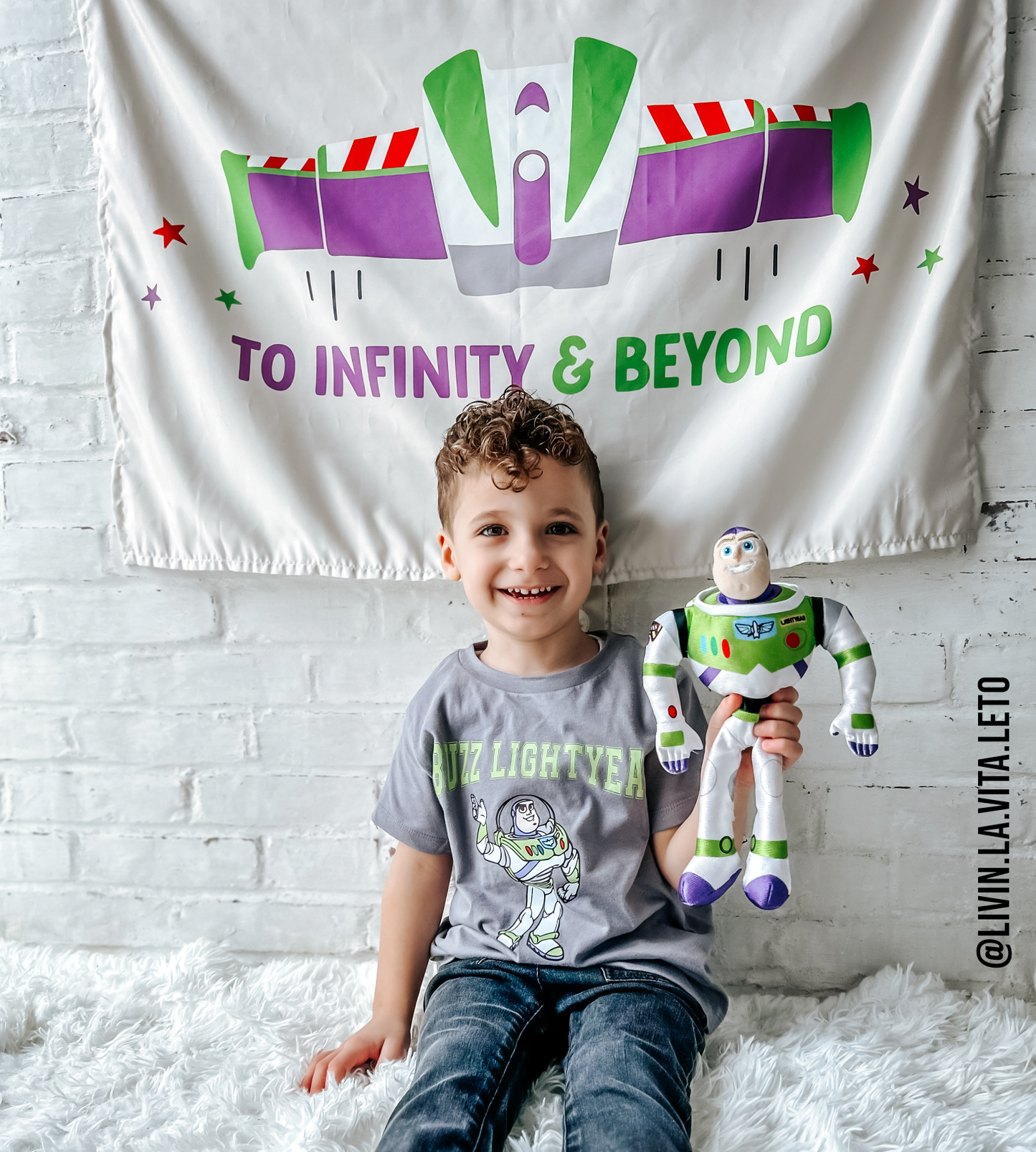 To Infinity & Beyond Banner - Buzz Space Friends Wall Decor