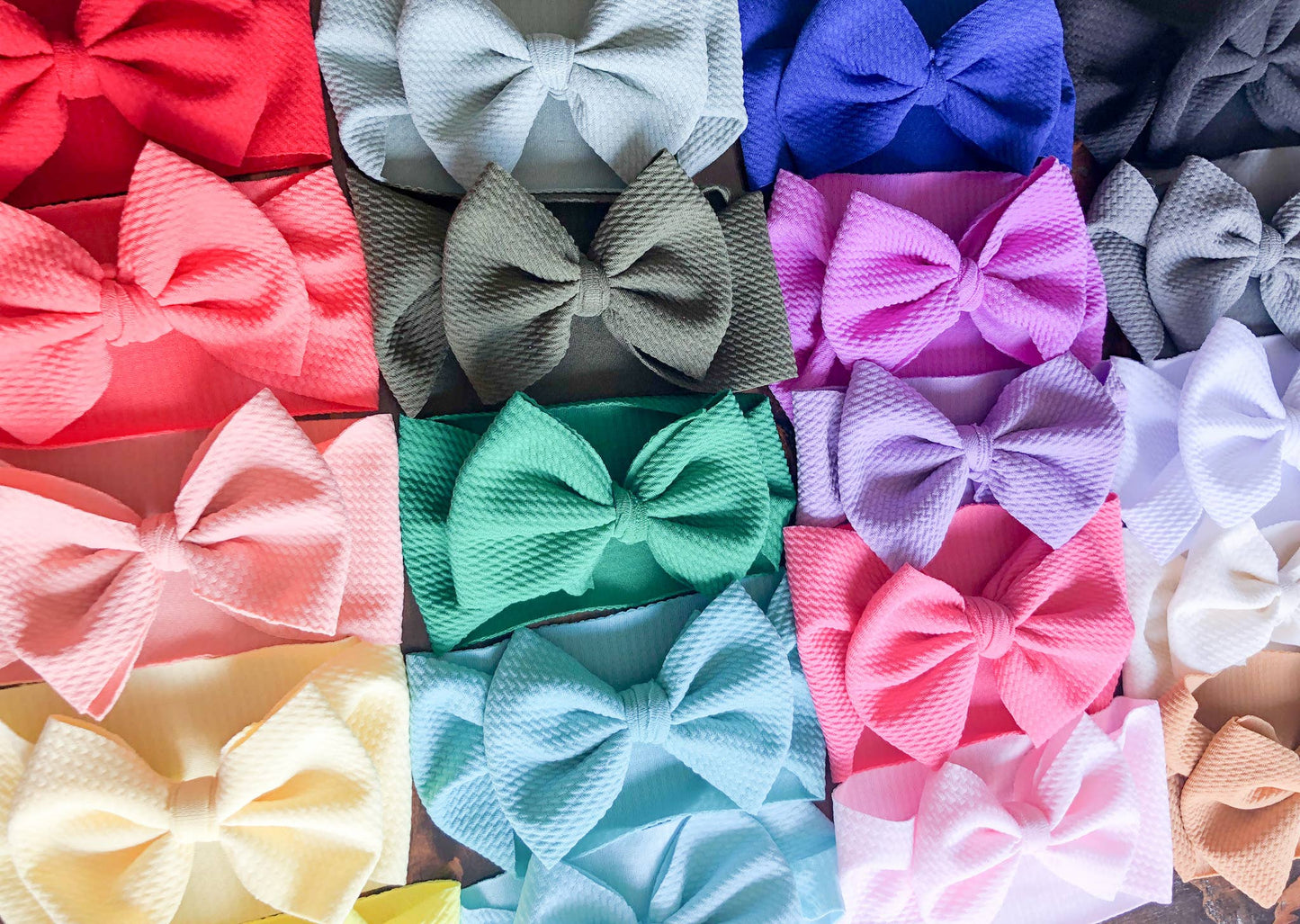 Solid Baby Headwrap Bow
