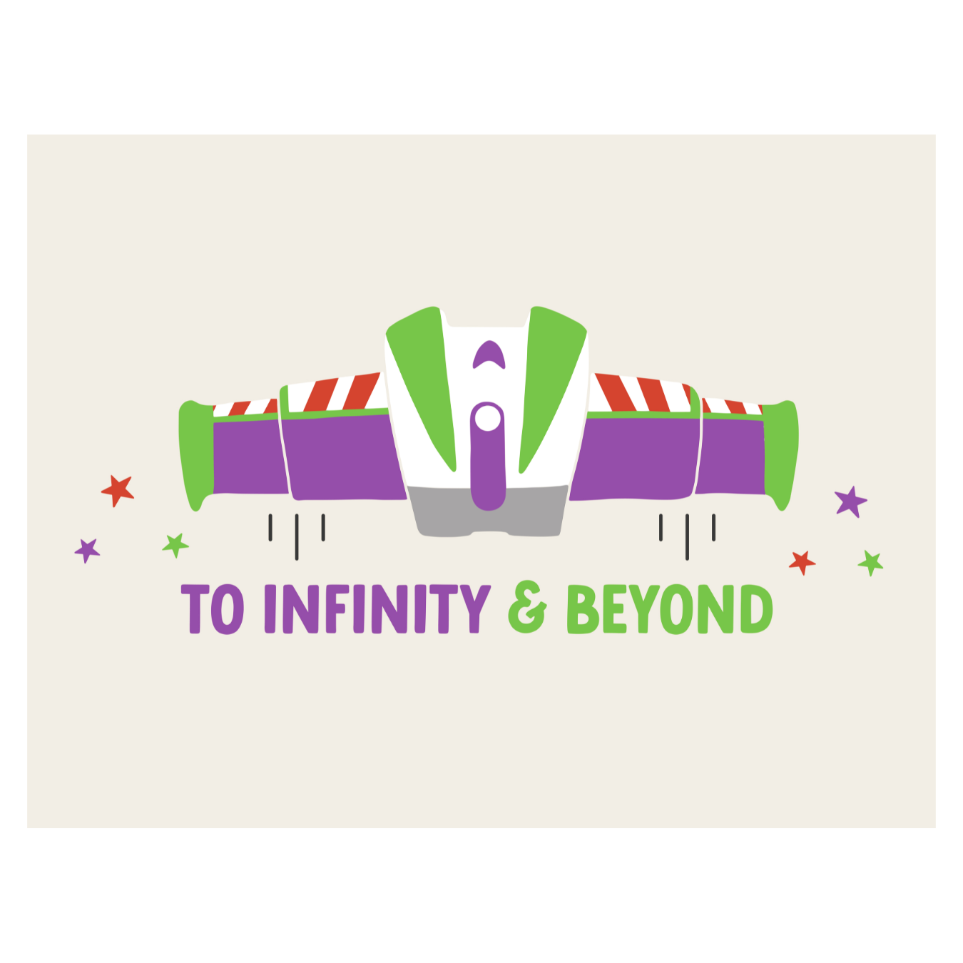 To Infinity & Beyond Banner - Buzz Space Friends Wall Decor