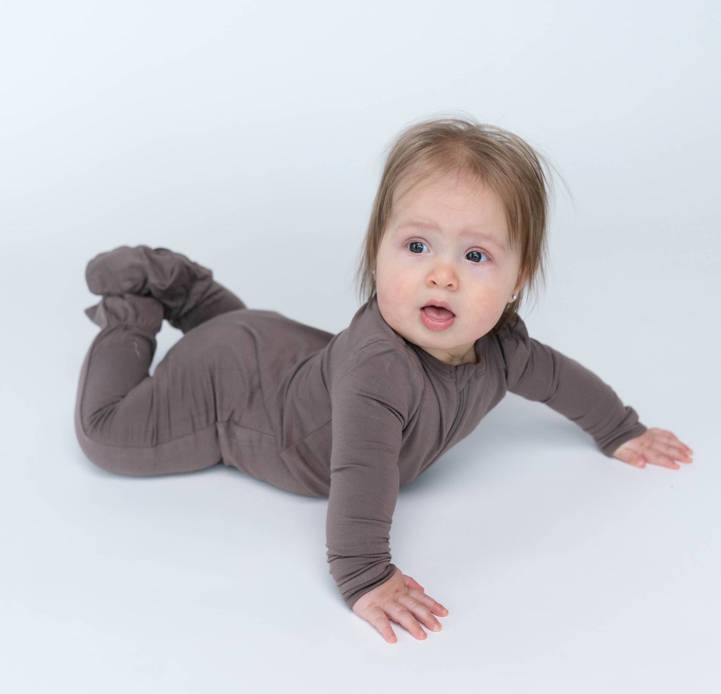Bamboo Zip up Footed Sleeper (Solid Color)