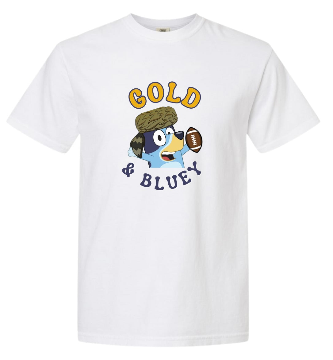 GOLD & BLUE-Y Adult T-Shirt