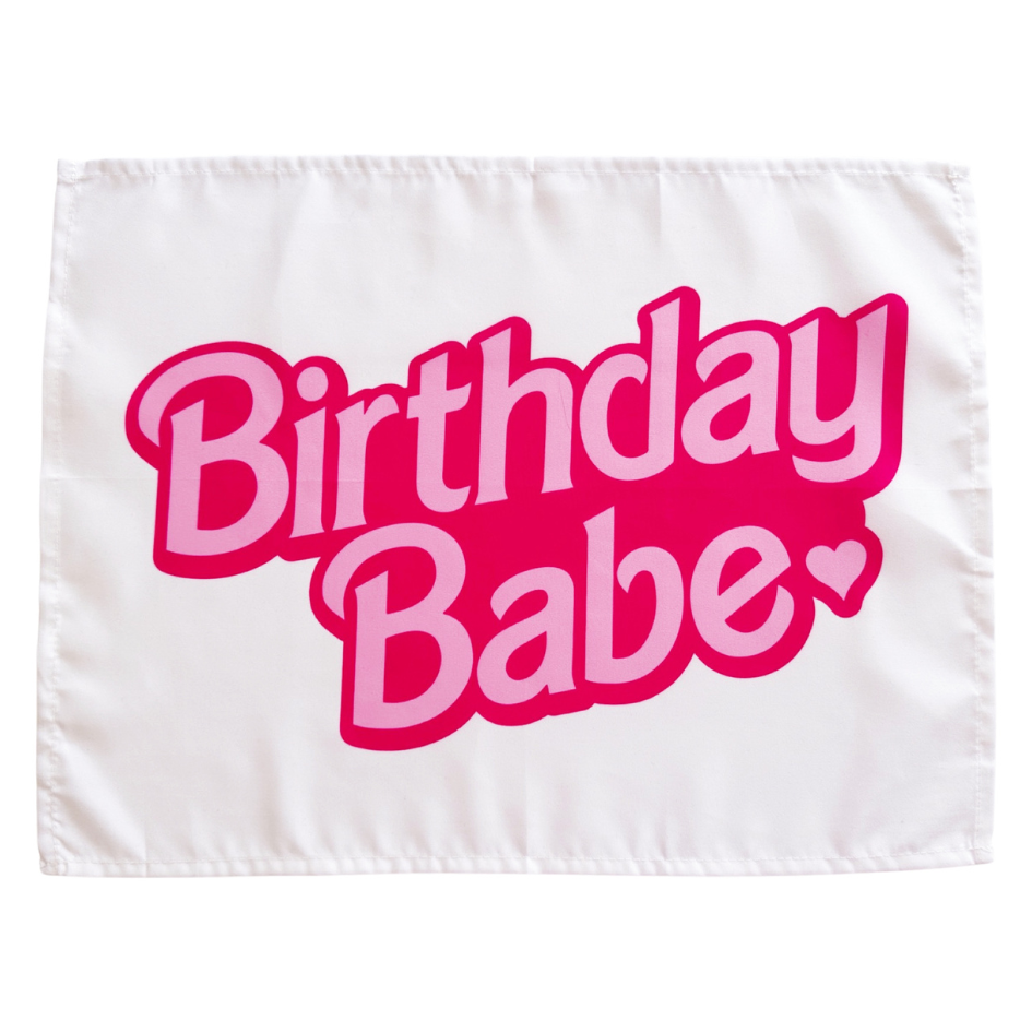 Birthday Babe Banner (Barbie Inspired) | Girls Birthday Sign