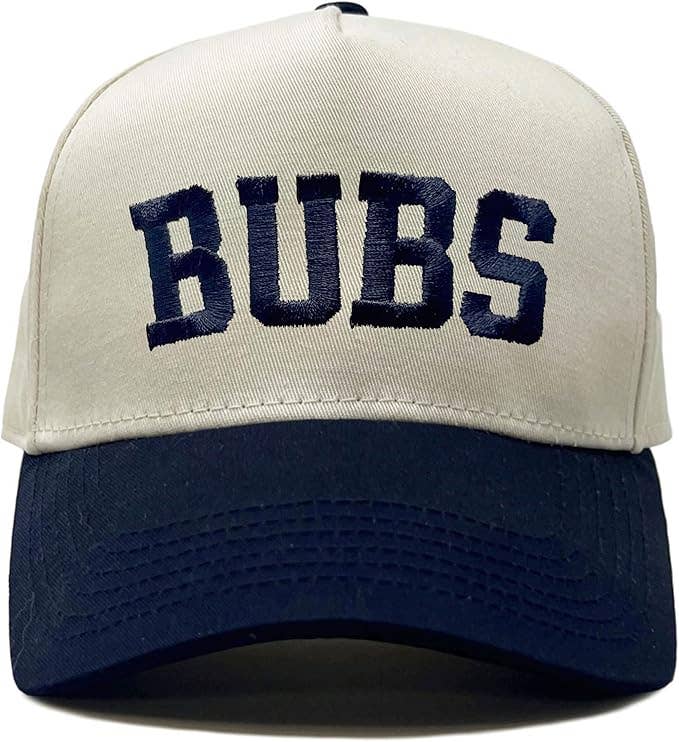 Kids/Baby Two Tone Vintage Cap - Bubs (Navy/Beige)