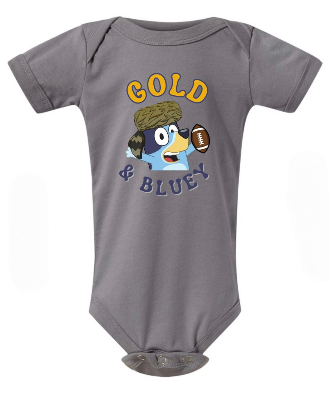 GOLD & BLUE-Y Onesie