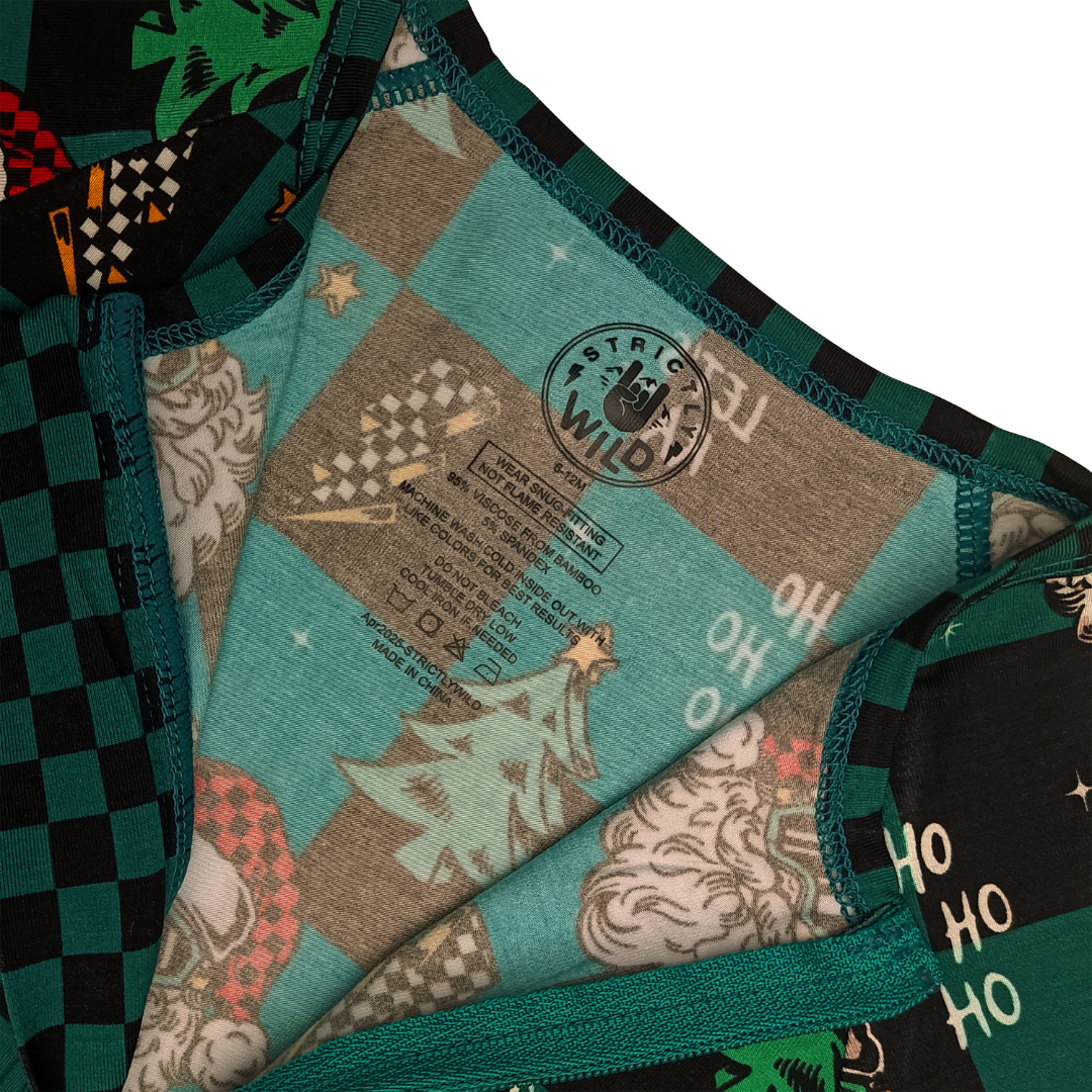 Let's Race Santa Zip Up Pajamas *PREORDER*