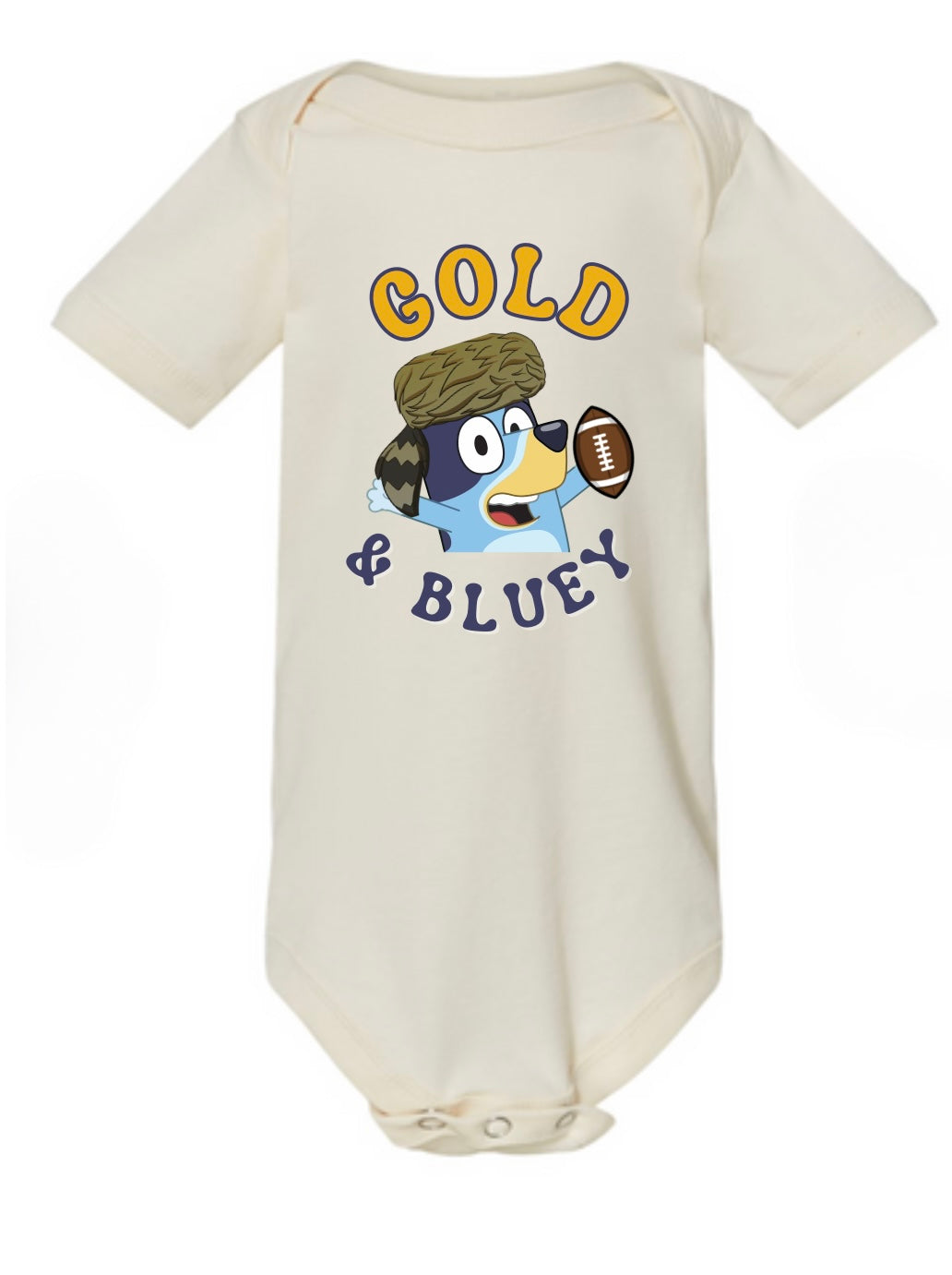 GOLD & BLUE-Y Onesie