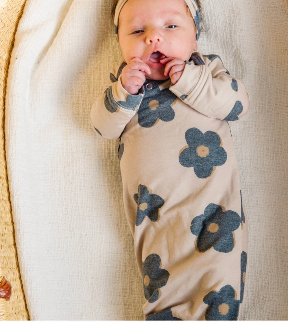 Gemma Newborn Knotted Gown