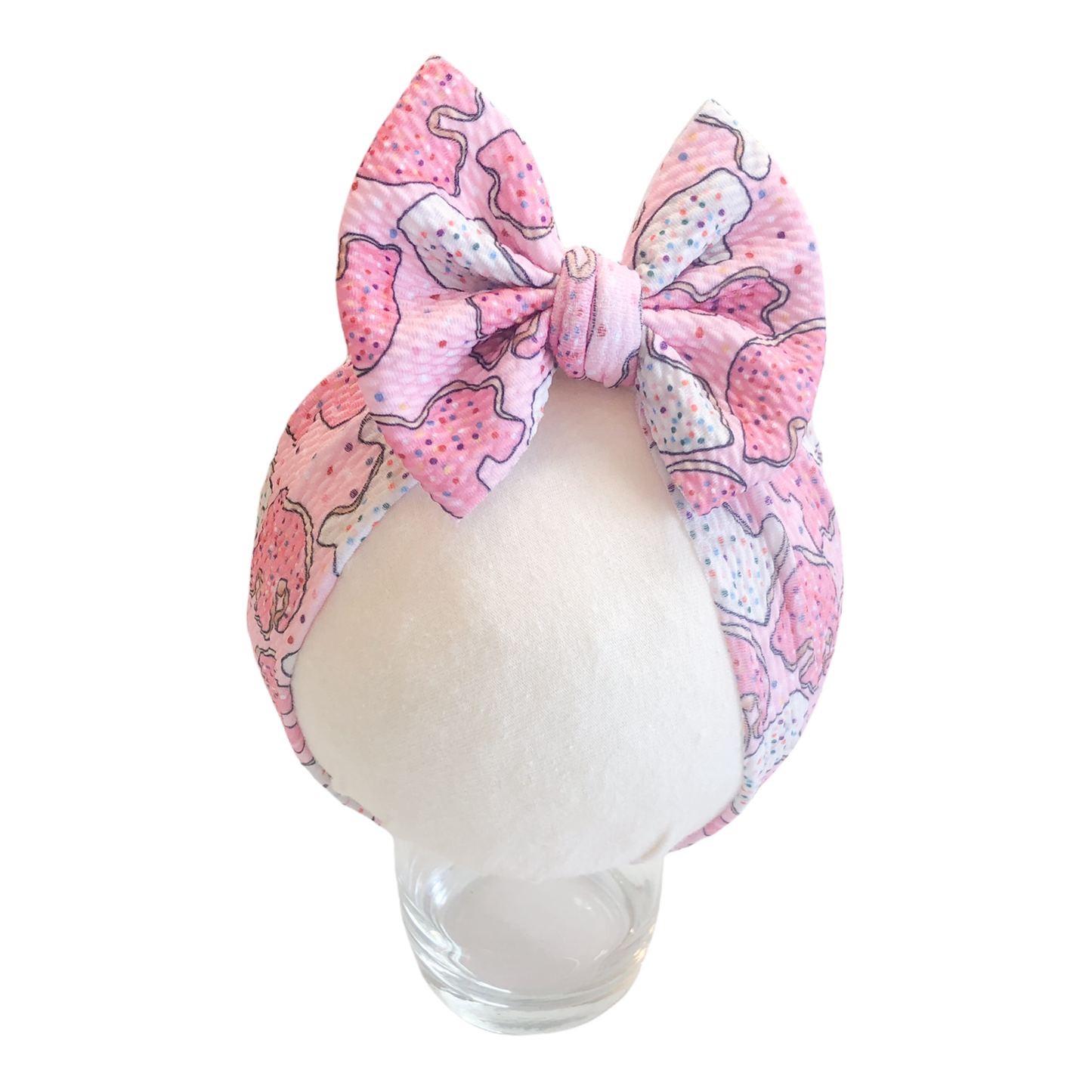 Frosted Animal Crackers Headwrap Baby Bow
