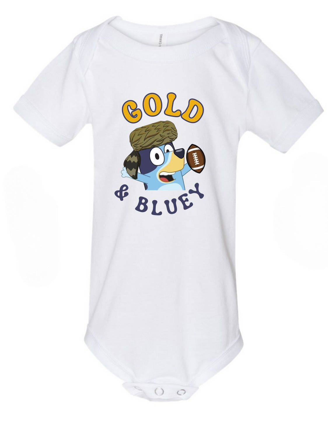 GOLD & BLUE-Y Onesie
