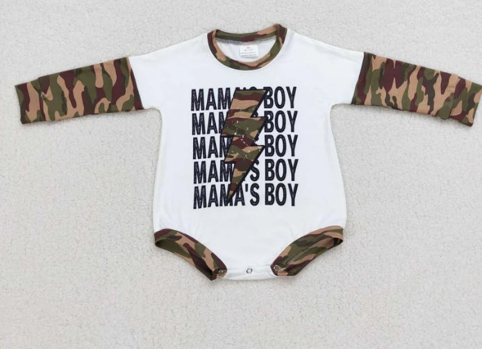 Mama's Boy Camo Romper