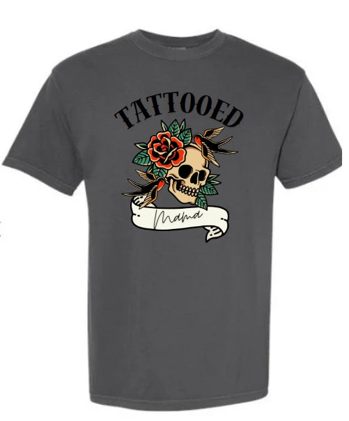 Tattooed MAMA Adult T-Shirt