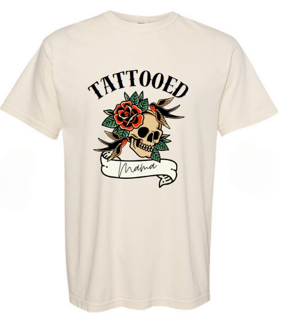 Tattooed MAMA Adult T-Shirt