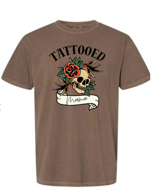Tattooed MAMA Adult T-Shirt