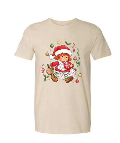 Strawberry Christmas Adult T-Shirt