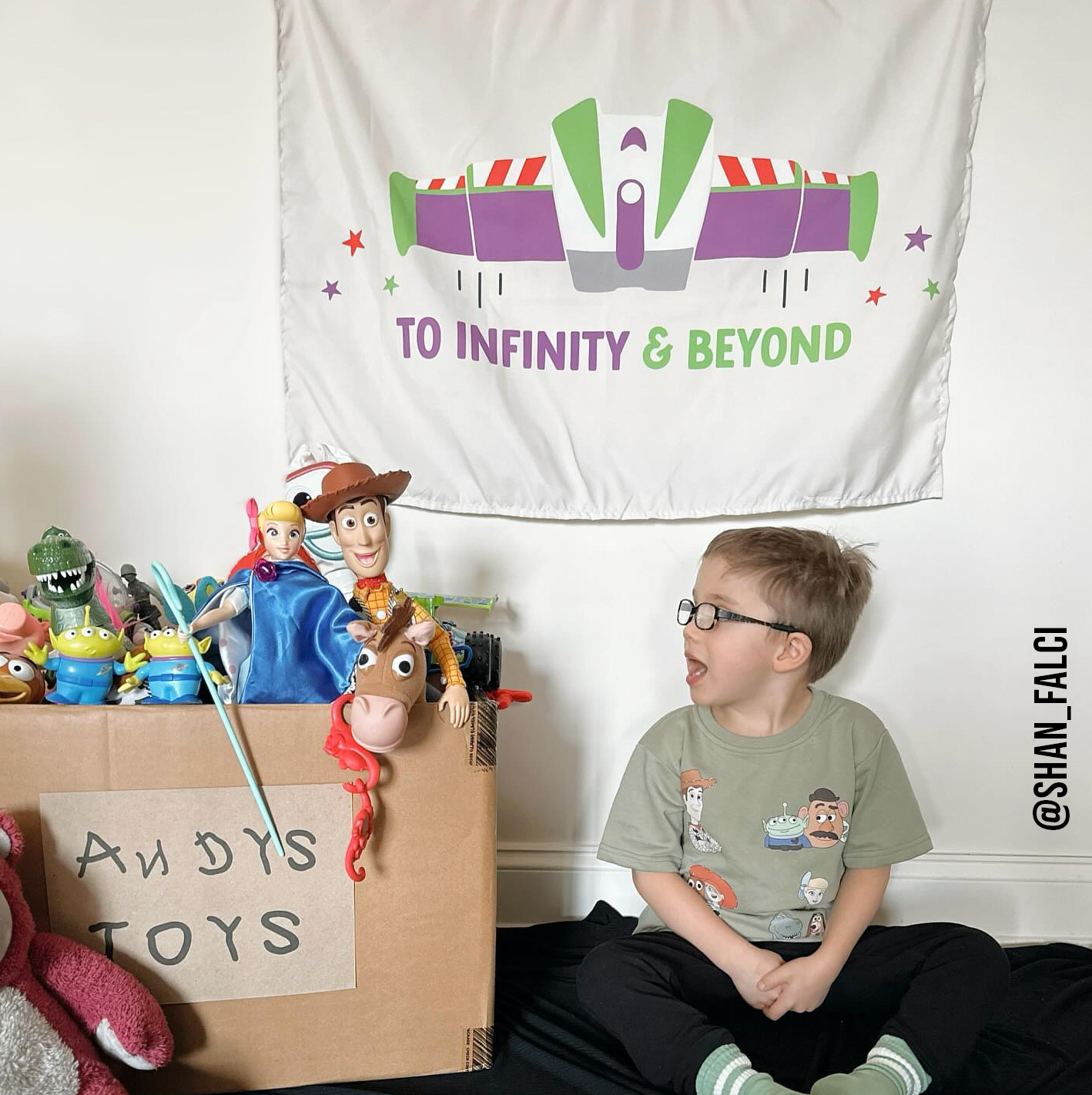 To Infinity & Beyond Banner - Buzz Space Friends Wall Decor
