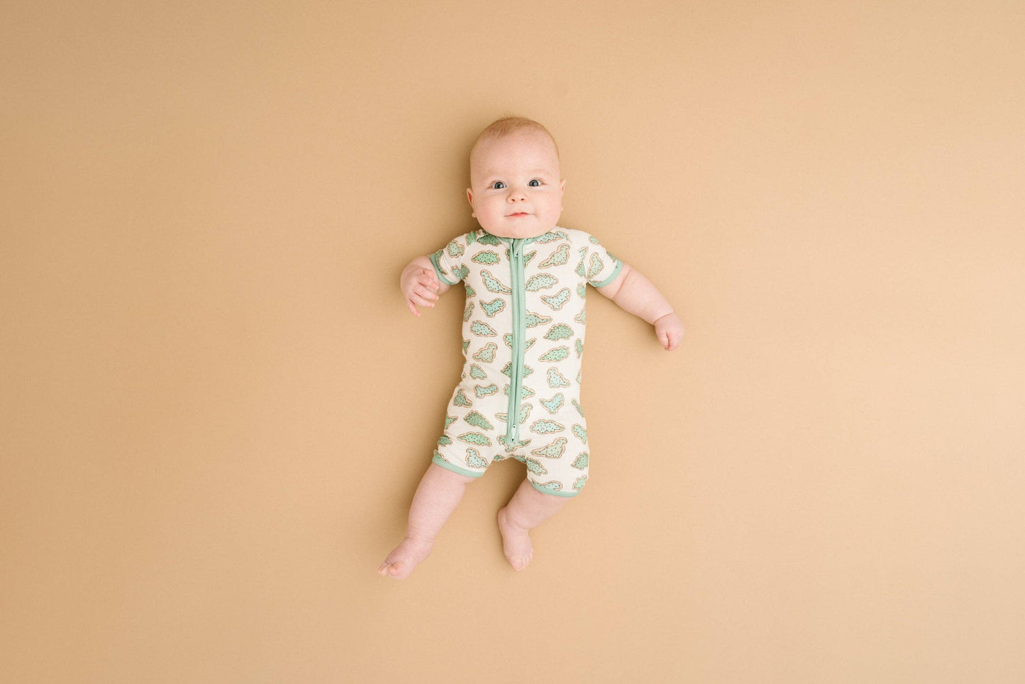 Dino Cookie Bamboo Short Romper