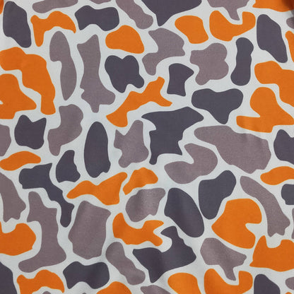 Orange Camo Boy Romper