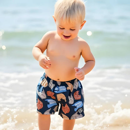 Boys Swim Trunks - Dirt Biking Helmets