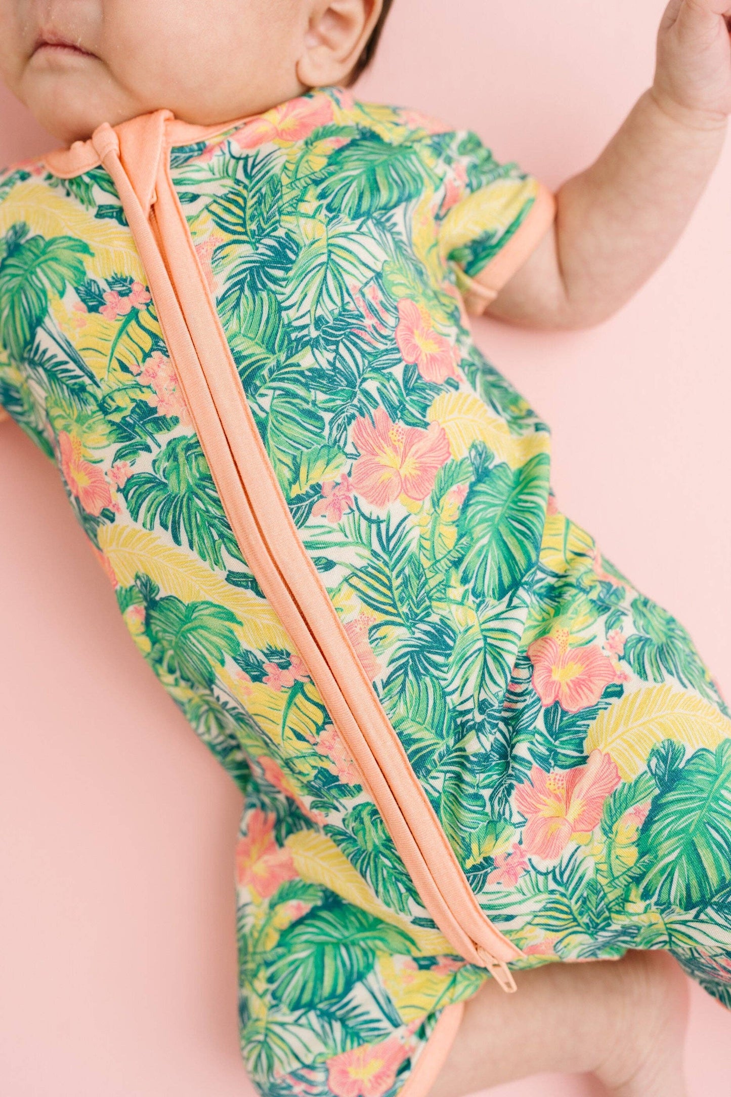 Tropical Bloom Bamboo Short Romper