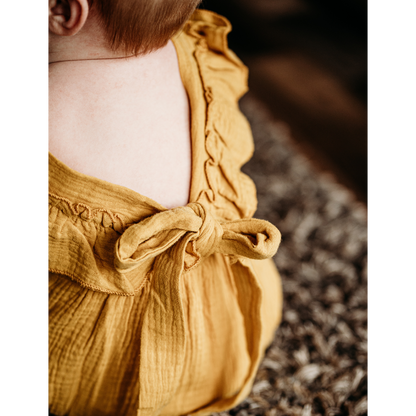 Yellow Ruffled Romper