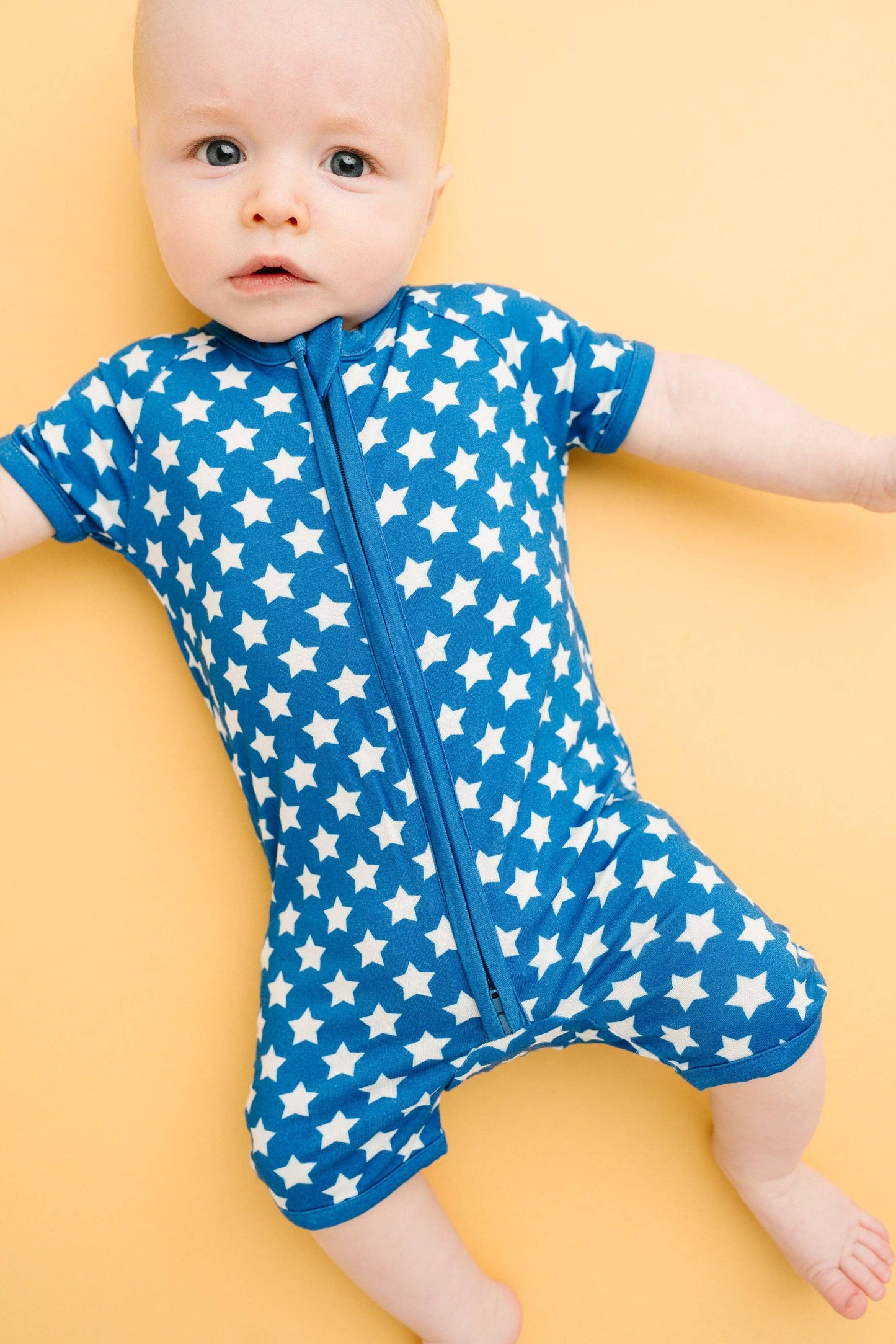 Retro Stars Bamboo Short Romper