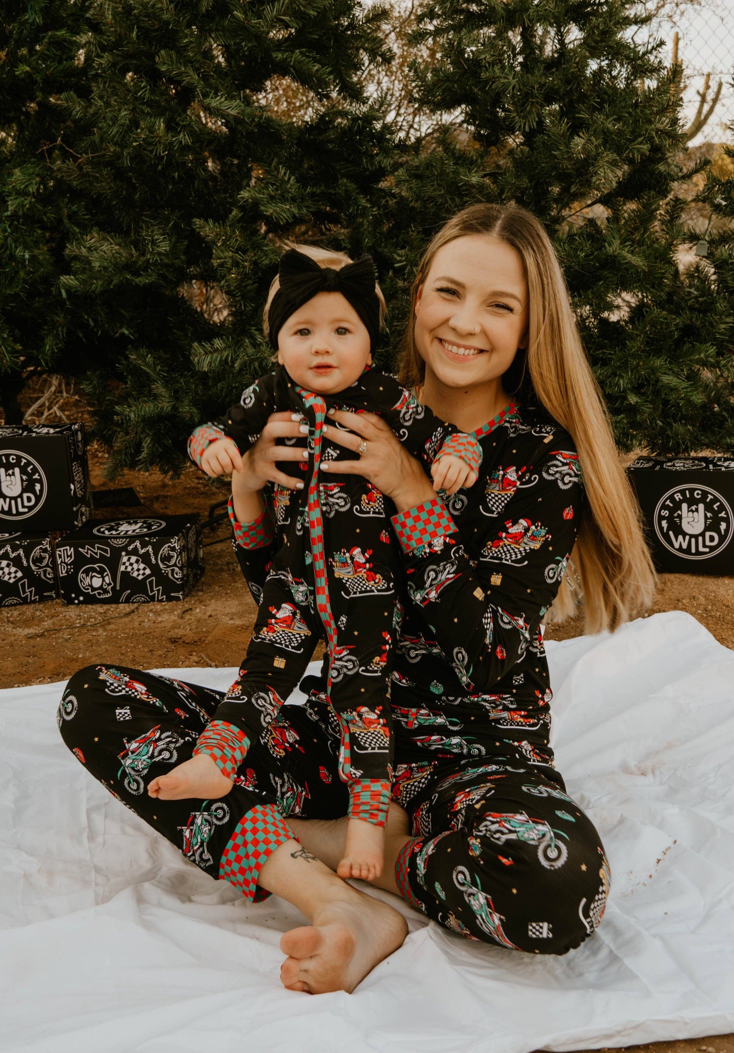 Santas Speedy Sleigh Zip Up Pajamas *PREORDER*