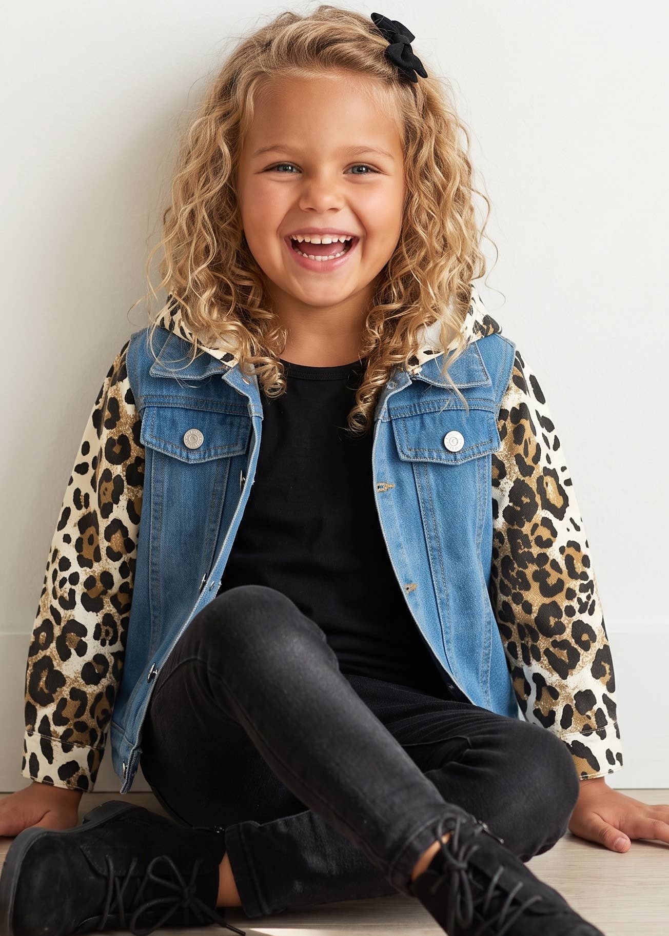 Leopard & Denim Jacket