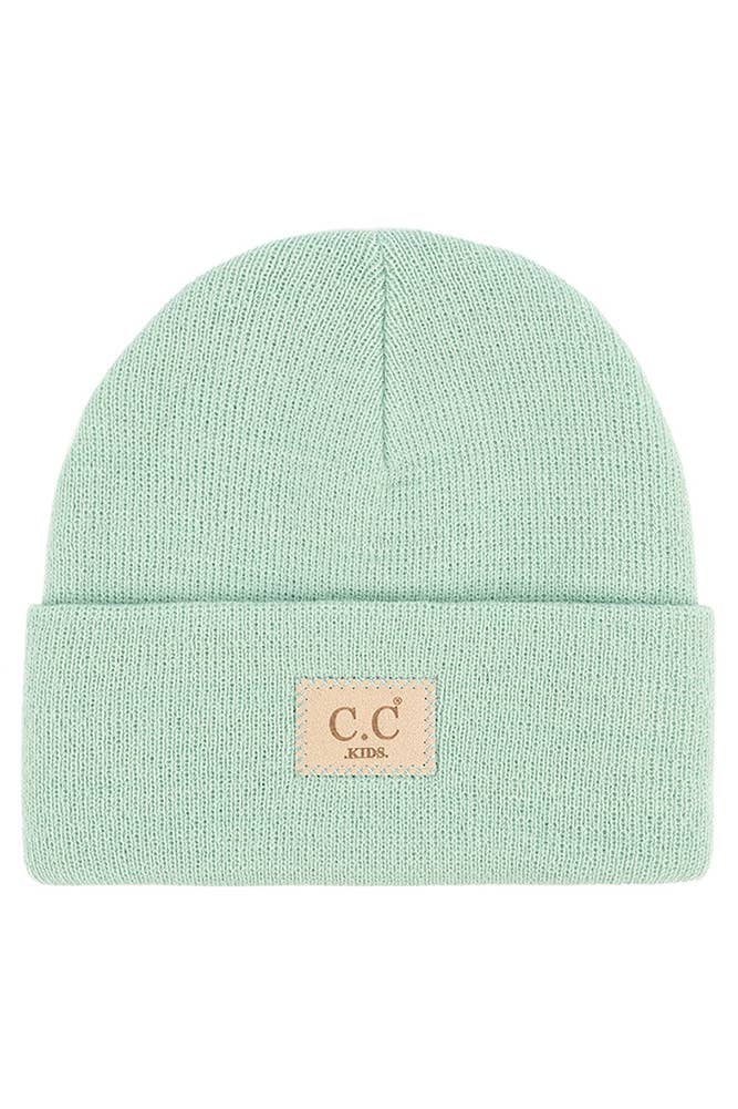 C.C Kids Classic Rib Patch Beanie
