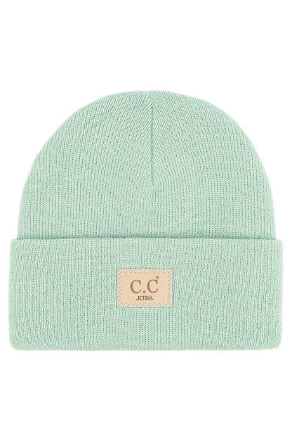 C.C Kids Classic Rib Patch Beanie