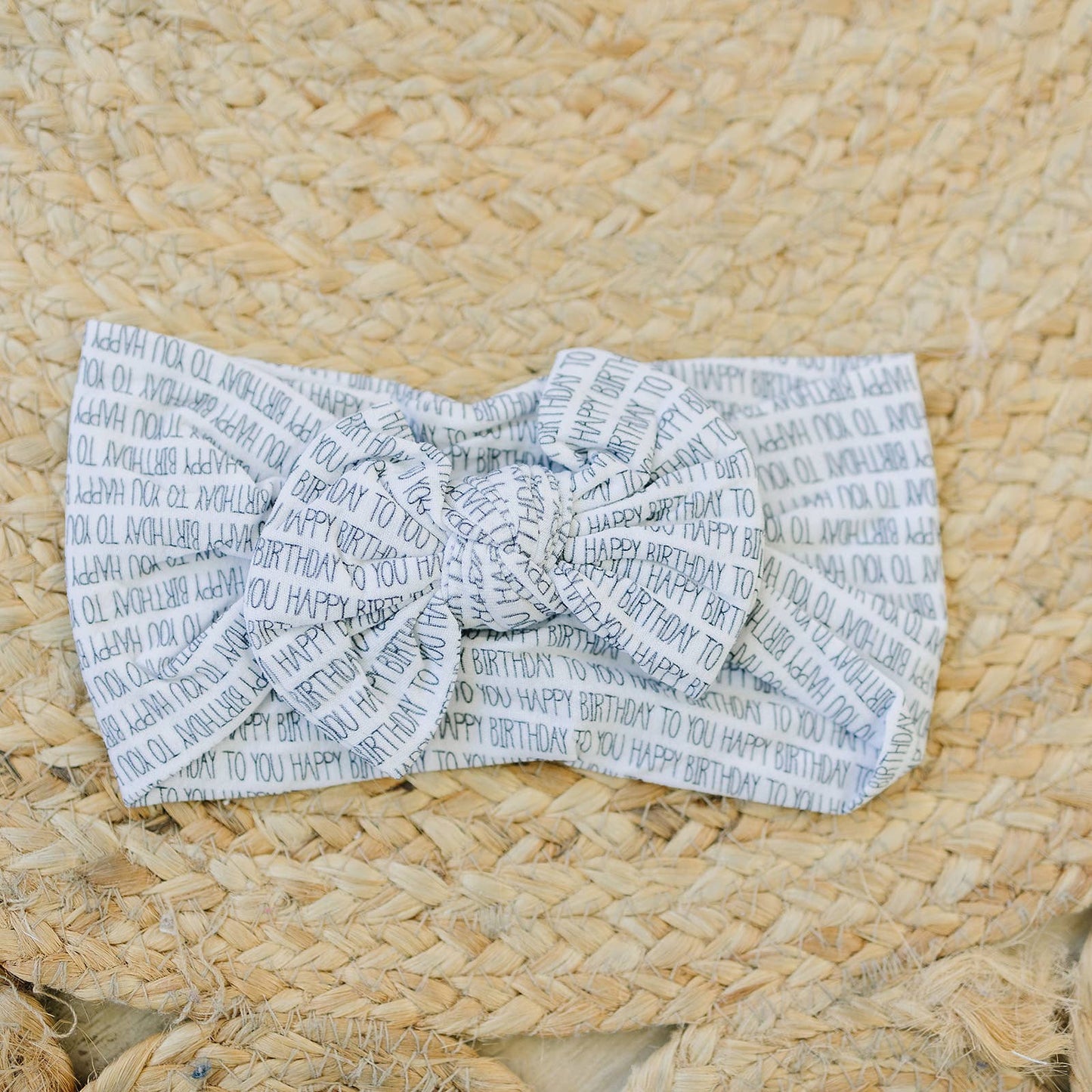Happy Birthday Baby Nylon Headband