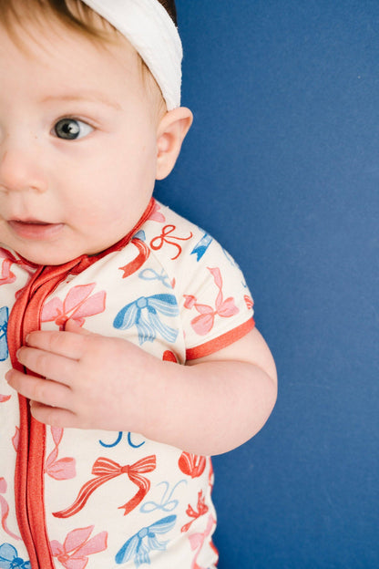 USA Bows Bamboo Short Romper