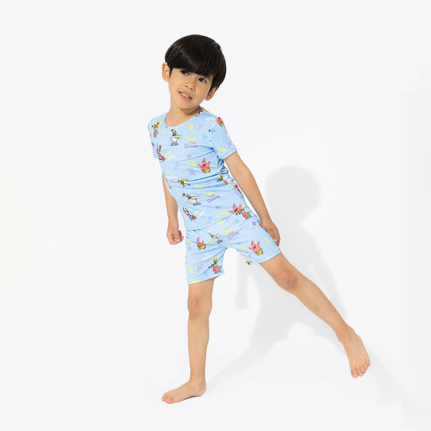 SpongeBob SquarePants: Good Vibes Bamboo Kids Pajama Short Set