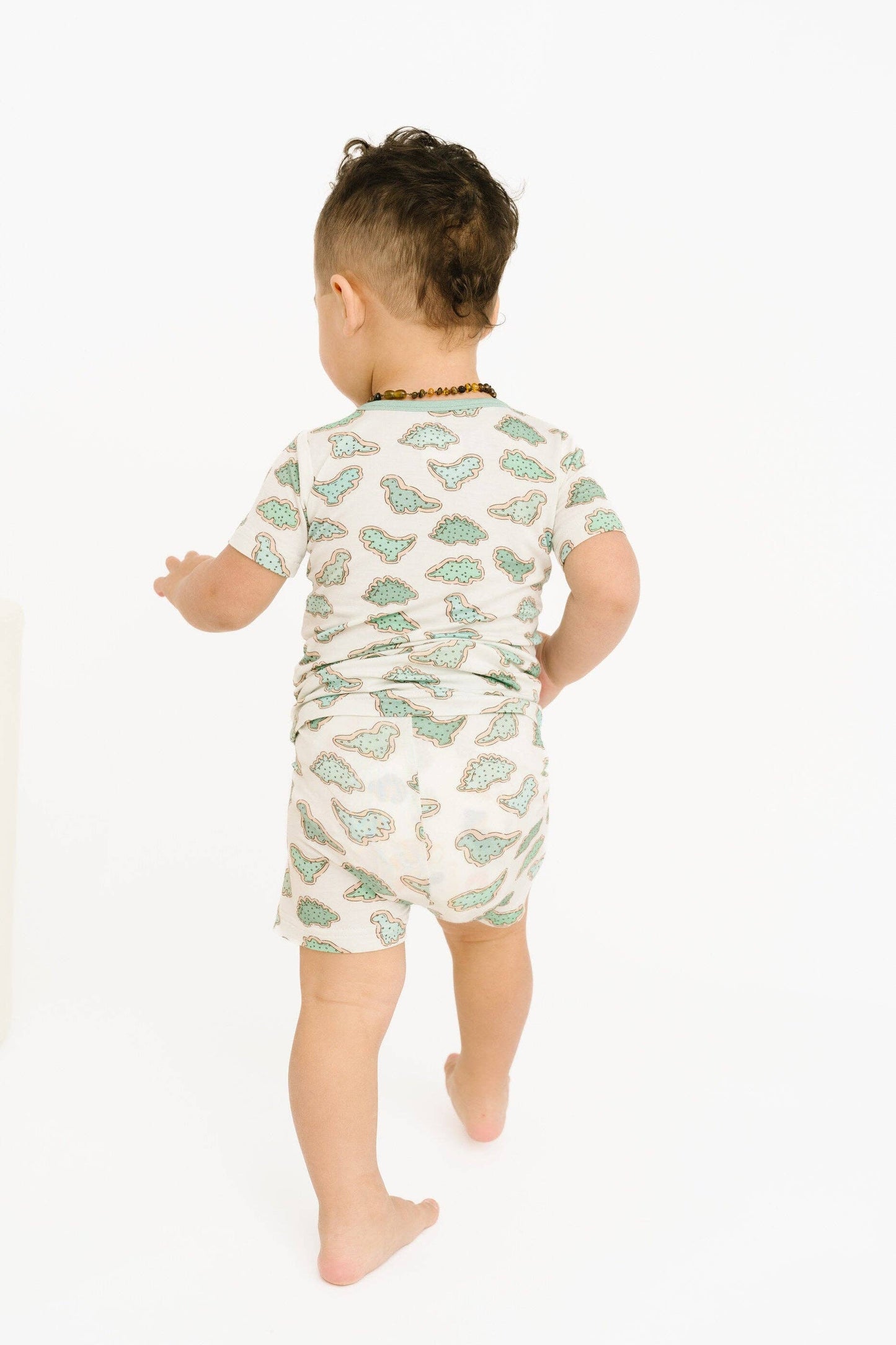 Dino Cookie Bamboo Shorts Set