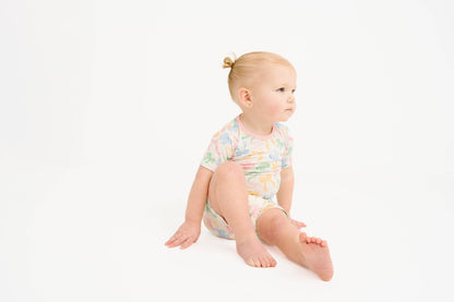 Pastel Bow Bamboo Shorts Set