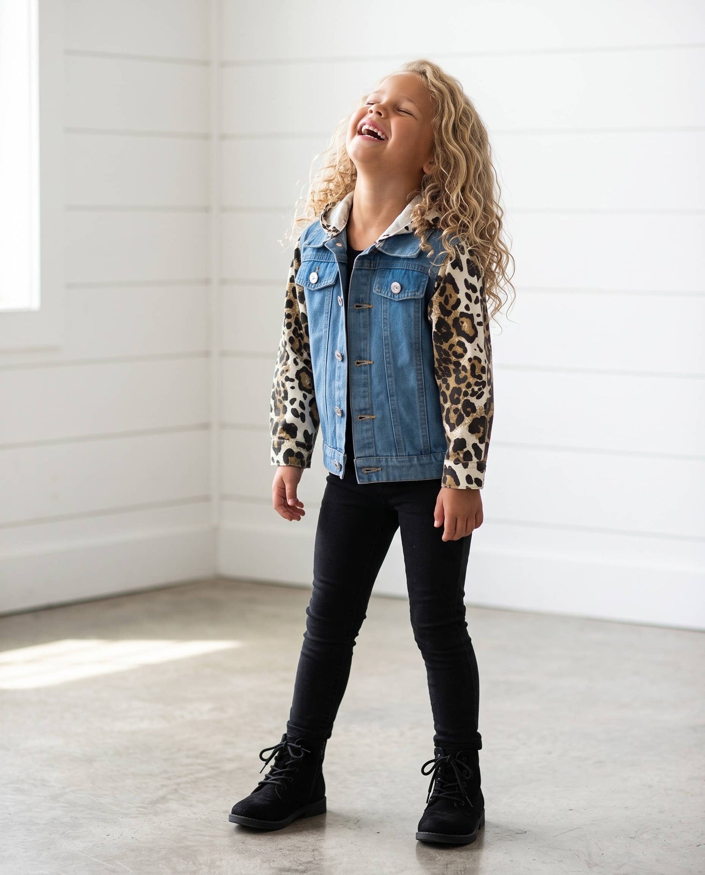 Leopard & Denim Jacket