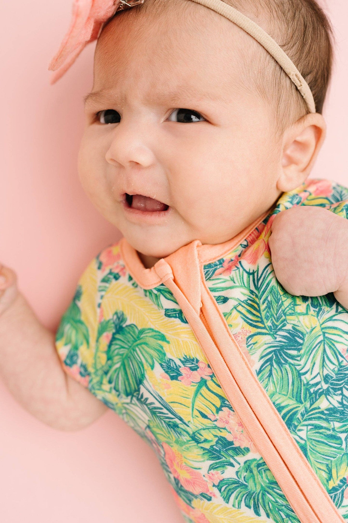 Tropical Bloom Bamboo Short Romper