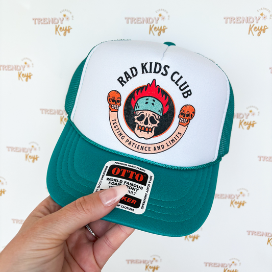 Rad Kid’s Club Print Youth Trucker Hat