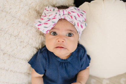 Big Bow Watercolor Summer Popsicle Nylon Headband