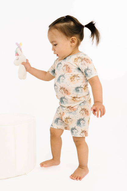 Stardust Unicorn Bamboo Shorts Set