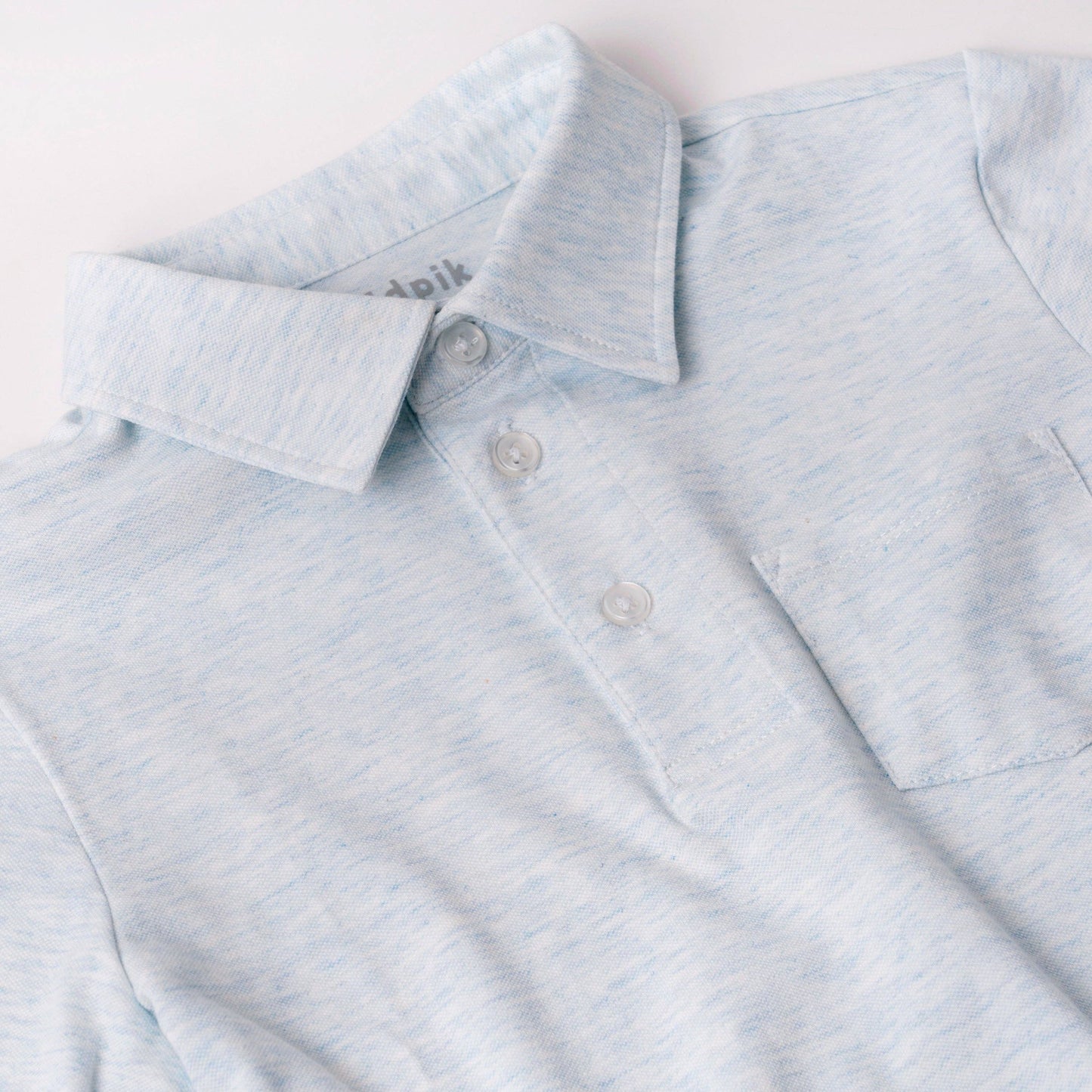Heathered Pique Pocket Polo