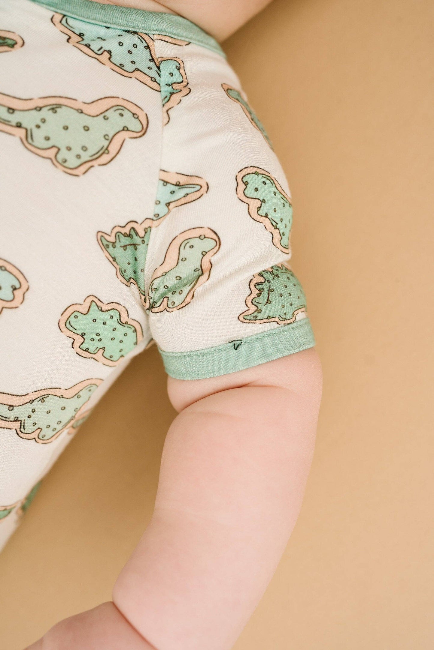 Dino Cookie Bamboo Short Romper