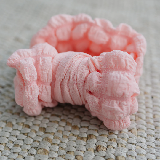 Marshmallow Texture Puff Double Bow Headband
