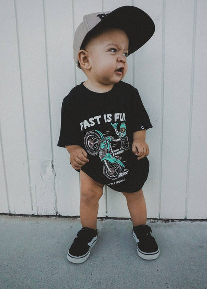 Fast Is Fun Baby Romper