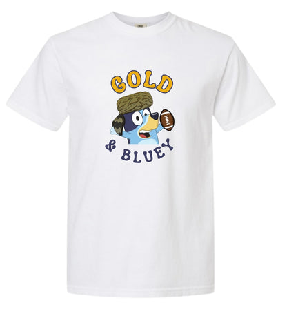 GOLD & BLUE-Y Adult T-Shirt