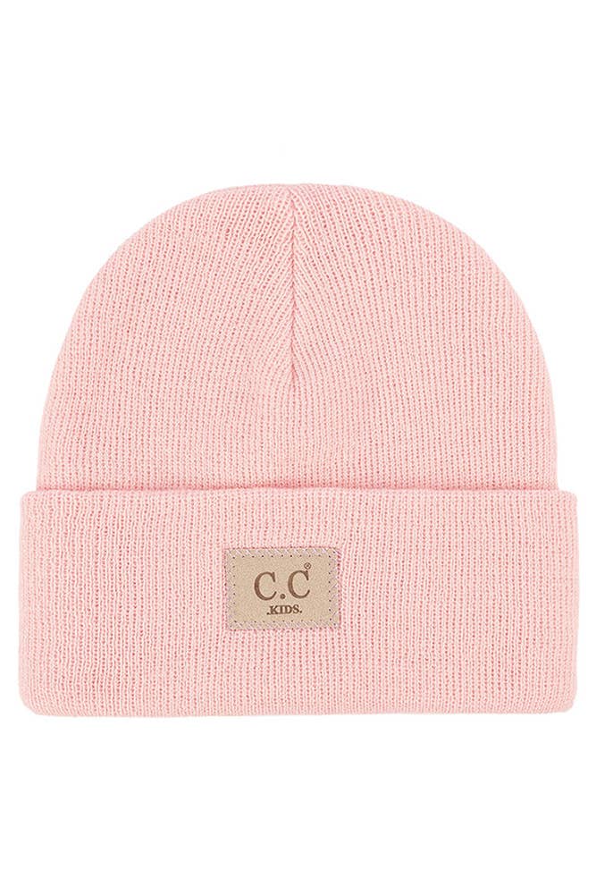C.C Kids Classic Rib Patch Beanie