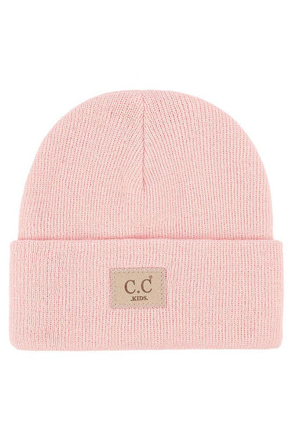 C.C Kids Classic Rib Patch Beanie