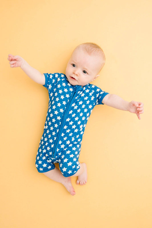 Retro Stars Bamboo Short Romper