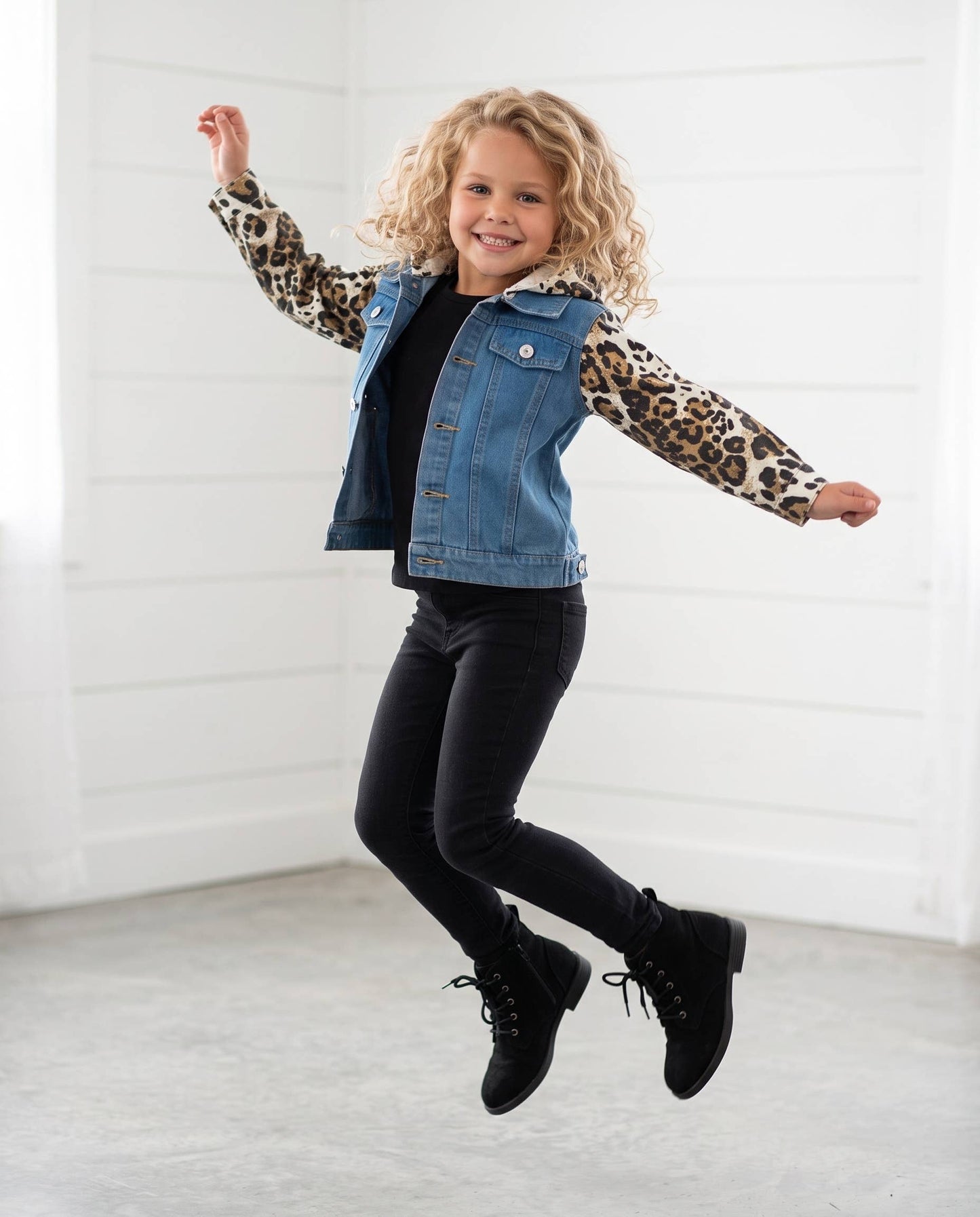 Leopard & Denim Jacket