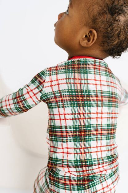 Christmas Plaid Bamboo Set