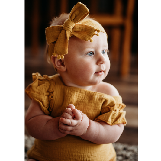 Yellow Ruffled Romper